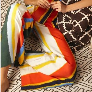 Tory Burch Fiona Balloon Stripe Wide Leg Pant